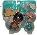 Bratz Lil Angels Precious Lil Bundles of Joy Numbered Collector Series 3 Pack Set with Bratz Lil Angelz Sasha (#85), Peach Color Cat (#92) and Blue Gecko (#244)