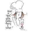 Wine Goes with Everything - White Nightshirt in a Bag
