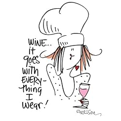 Wine Goes with Everything - White Nightshirt in a Bag