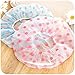 Dealglad New 3Pcs Fashion Lovely Thicken Elastic Waterproof Plastic PVC Bathing Shower Cosmetic Care Hair Cap Hat (Pink)
