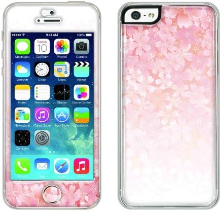 Flapsta iPhone5/5s Gel Case +Front Gel Skin/ Cherry Blossoms