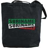 Canvas Tote Bag Black  Triple Ii Suriname  Country