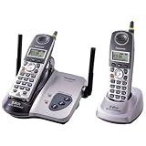 Panasonic Refurb KXTG5622M 5.8GHz Cordless Phone,2 Handset, 1x3,Caller ID,Silver