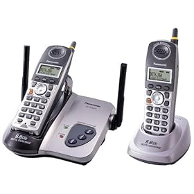 Click here to buy Panasonic Refurb KXTG5622M 5.8GHz Cordless Phone,2 Handset, 1x3,Caller ID,Silver by Panasonic.