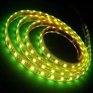 5m 16 Ft Reel Flexible LED Strip 300 LED Green Strip with 3m Tape, 2026GN