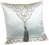 Natori Suzhou 20-inch by 20-inch Appliqu¿  Square Decorative Pillow