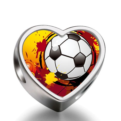 FERVENT LOVE World Cup 2014 Soccer Balls Cartoon Funny Heart Photo European charm bead FERVENT LOVE World Cup 2014 Soccer Balls Cartoon Funny Heart Photo European charm bead