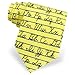 Wild Ties Yellow Microfiber Tie | Alphabet Necktie