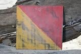 O NAUTICAL RUSTIC FLAG 8' X 8' - WOOD PANEL - NAUTICAL DECOR