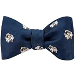 Chow Chow by Kay Nine Design navy blue polyester freestyle bowties