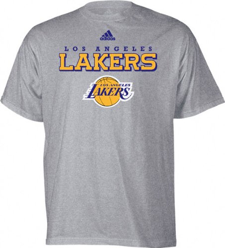 Los Angeles Lakers Gray Adidas True T-Shirt