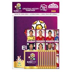 Panini 807994 - UEFA Euro 2012 Starterset, Album, 10 Stickert�ten, 2 Quadrotten (Stickerbogen)