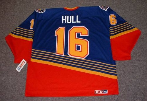 Buy BRETT HULL St. Louis Blues 1995 CCM Throwback Away NHL Hockey Jersey