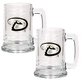 Arizona Diamondbacks Primary Logo 2 Piece 15 oz. Glass Tankard Set