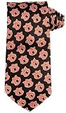 Auburn Tie Auburn University Black Necktie with AU Logo