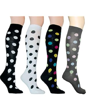 Polka Dot Knee High Socks by Foot Traffic