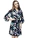 Skyfitting Women's Cotton Kimono Robe, Short Bridesmaid Robe