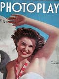 Photoplay Magazine, July 1947, with Esther Williams on the cover.  Scarce.  Inside we have full page advertisement for TWO MRS CARROLLS with Humphrey Bogart,   full-page color photos and black&white candid shots with articles on Rita Hayworth, Gregory Pec