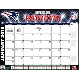 Turner New England Patriots 2016 Desk Calendar, January-December 2016, 22 x 17" (8061543)