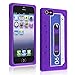 Purple Audio Classic Cassette Tape Silicone Case Cover Skin Protector For iPhone 5 5TH 5G