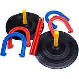 Crown Sporting Goods Deluxe Indoor and Outdoor Horseshoe Game Set
