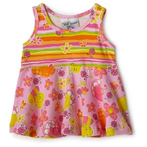 Flap Happy Contrast Swing Top, Bees N Bugs