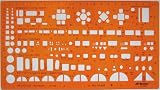 1:100 Scale Architectural Drawing Template Stencil – Architect Technical Drafting Supplies – Furniture Symbols for House Interior Floor Plan Design