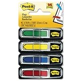 Post-it Arrow Flags, 1/2-Inch, Ideal For Marking And Flagging Paper Documents, 4 Assorted Colors, 96 Flags per Dispenser (684-ARR3)
