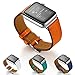 Balerion-Single Tour Watch Band,Genuine Leather Watch Band for APPL-Watch Series 1 Series 2 Series 3 Series 4-42mm/44mm Single Tour Fire Orange