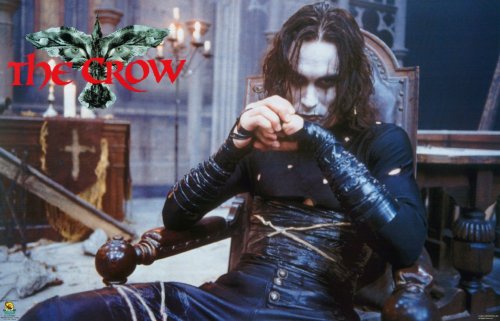 The Crow (Brandon Lee Sitting in Chair) Movie Poster Print - 24
