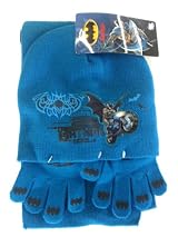 Batman Winter Wear 3pcs Set - Batman Gloves, Beanie & Scarf Set