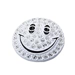 PIXMA GOLF USA スワロフスキー クリスタル ゴルフマーカー Smileｙ White【メインマーカー＋磁石クリップ帽子用】CM34-WH-SV-S