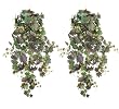 TWO 48" Artificial Frosted Maple Ivy Hanging Bushes