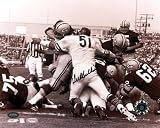 Dick Butkus Chicago Bears - Goal Line Stand - Autographed Black and White 8x10 Photograph