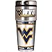 NCAA West Virginia Mountaineers Metallic Travel Tumbler, 16-Ounce