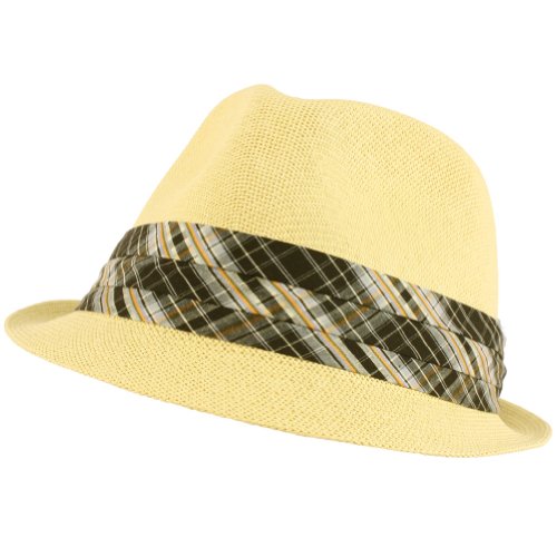 Vent Summer Light Stingy Fedora Trilby Hat Natural M/L