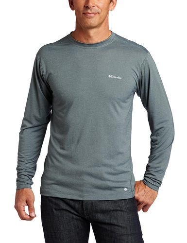 Columbia Men's Mountain Tech Long Sleeve Tee (Metal, Medium)