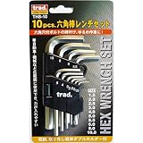 （業務用10セット）TRAD 六角レンチセット/作業工具 【10個入】 THS-10 〔業務用/DIY用品/日曜大工/スパナ〕【×10セット】