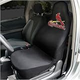 St Louis Cardinals Black Team Logo Car Seat Cover