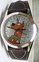 ARMITRON CHILDREN'S SCOOBY DOO LEATHER CUFF STRAP WATCH