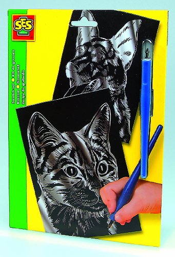 Imagen 1 de SES creative 01040  - Gravurset gato y perro [importado de Alemania]