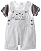 Calvin Klein Baby-boys Newborn Creeper with Shortall, yellow, 3-6 Months