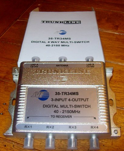 TrunkLine Digital 4 Way Multi-Switch 35-TR34MS 40-2150 mhz