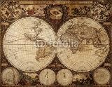 Wallmonkeys Peel and Stick Wall Decals - Vintage Map - Removable Graphic