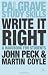 Write It Right: A Handbook for Students (Palgrave Study Guides)