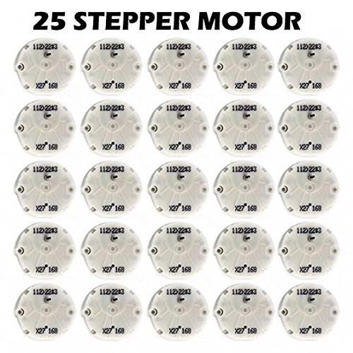 Partsam 25PCS X27 168 GM Instrument Panel Speedometer Gauge Cluster Stepper Motor with 10PCS Light Bulbs