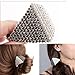 White Black Bling Rhinestone Hair Band Ponytail Holder for Long Hair