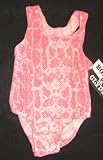 Girls 1 PC T-Back Pink Snakeskin