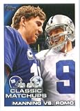 2010 Topps NFL Football Card # 226 Peyton Manning vs. Tony Romo - Colts / Cowboys (Classic Matchups ) NFL Trading Card