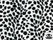 Velboa Faux/Fake Fur Short Pile Dalmatian WHITE BLACK Fabric By the Yard